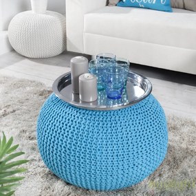 Taburete multifunctional Leeds 50cm albastru A-23104 VC
