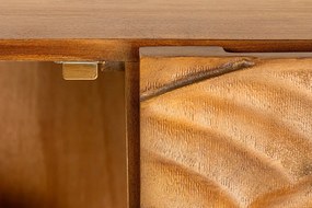 Comoda cu aplicatie exotica pe fronturi SNAKE 120cm natur