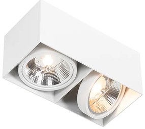 Spot inteligent alb dreptunghiular cu 2 lumini, incluzând 2 Wifi GU10 111mm - Box