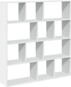 vidaXL Bibliotecă, alb, 132x29x141,5 cm, lemn prelucrat