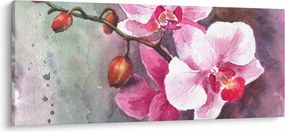 Tablou - Orhidee, acvariu (120x50 cm)