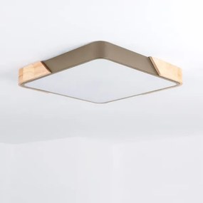 BRILAGI - corp de iluminat LED dimabil PILANA SQUARE LED/48W/230V stejar/bej 42x42 cm + telecomandă