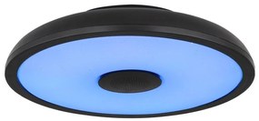 Plafoniera LED RGB cu telecomanda si difuzor RAFFY negru