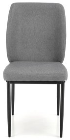 Set de sufragerie Jasper 4+1, gri/negru