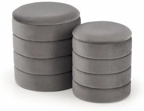 Set 2 tabureti Pacho gri