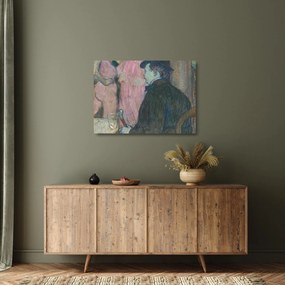 Tablou pe sticlă - Henri de Toulouse-Lautrec, Maxime Dethomas, reproducere (70x50 cm)