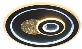 Plafonieră LED dimabilă LED/95W/230V negru + telecomandă