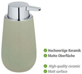 Dozator din ceramică pentru săpun Wenko Badi, verde