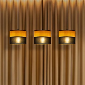 Lustră pe cablu ALBA 3xE27/15W/230V negru/maro