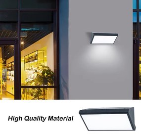 Aplică LED de exterior cu senzor Brilagi TRIANGLE LED/20W/230V antracit