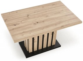 Masa extensibila Lamello stejar artizan/negru L130-180xl80xh76 cm