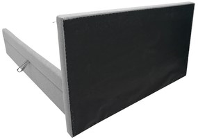 Pat matrimonial Boxspring 180 cm Revenant (gri deschis) (cu somieră și saltea) (cu sp. depozitare). 1098563
