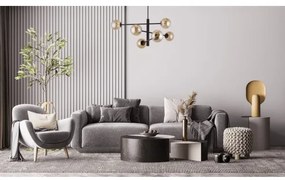 Lustră pe tijă ORO 6xG9/12W/230V neagră/aurie