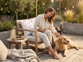 Husa pentru perna PINKABELLE 45x45 cm, alb