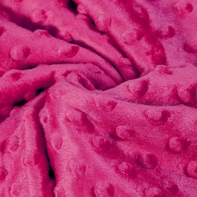 Goldea pătură pentru copii minky - roșu fucsia - 75x100 cm 75 x 100 cm