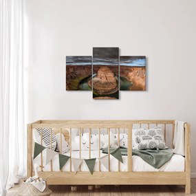 Tablou cu lac în stânci (90x60 cm)