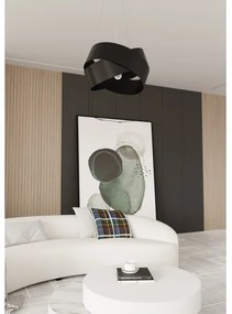 Lustră pe cablu VIENO 2xE27/15W/230V negru