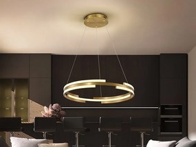 Lustra LED moderna design circular Ciclos aurie