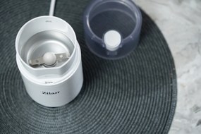 Rasnita electrica Zilan ZLN9281 pentru cafea, lame din otel, corp din plastic, Alb