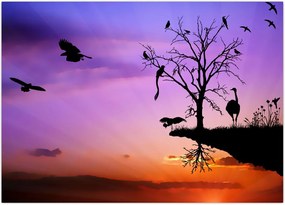 Tablou - Siluetele animalelor (70x50 cm)