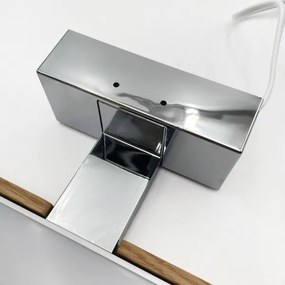 Brilagi-LED Iluminare pentru oglindă de baie 3 în 1 WOODY MIRROR LED/8W/230V 40 cm IP44 crom/stejar