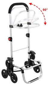 Carucior cumparaturi  Stairs Climber pliabil husa detasabila 3 roti  Metal/Poliester Albastru
