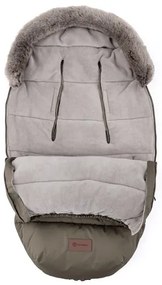 PETITE&MARS - Set sac de iarnă pentru copii 4 în 1 COMFY + mănuși pentru cărucior FURRY Mocha