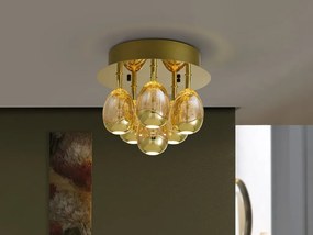 Lustra LED aplicata design modern Rocio aurie