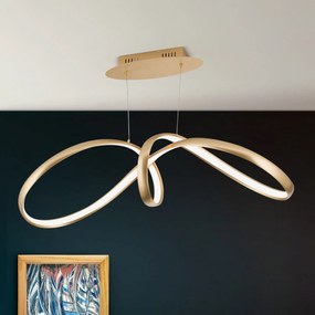 Lustra suspendata dimabila Circus satin brass