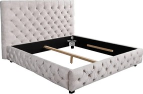 Pat elegant tapitat cu catifea sampanie, Paris 180x200cm A-6543105 VC