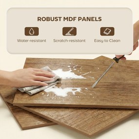 HOMCOM Divizor elegant cu design zigzag | Aosom Romania