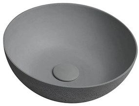 Sapho - Lavoar pentru blat FORMIGO Ø 39 cm, beton/gri mat