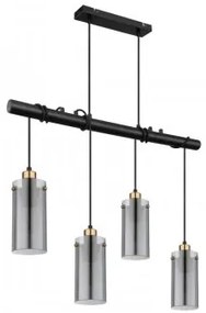 Suspensie vintage 4 becuri E27 Fanni 15564-4H Globo