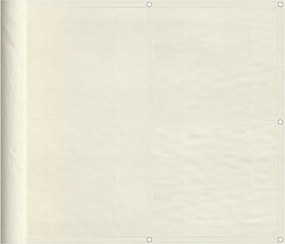 vidaXL Paravan de balcon, crem, 90x1000 cm, 100% poliester oxford