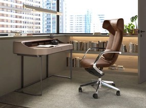 Scaun de birou modern piele sintetica Brown