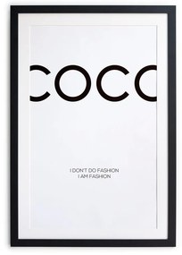 Poster Little Nice Things Coco, 40 x 30 cm, alb - negru