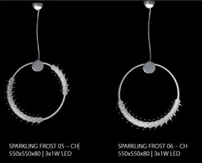 Lustra LED moderna Vision design LUX cristal SPARKLING FROST 55cm