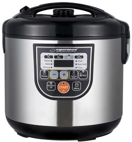 Multicooker Esperanza EKG011, 860W, 5l, Digital, 11 functii, Inox