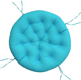 vidaXL Pernă rotundă, turcoaz, Ø 100 x11 cm, țesătură Oxford
