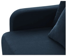 Canapea albastru-închis extensibilă, cu spațiu de depozitare 231 cm Elen – Micadoni