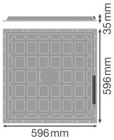 Osram - Panou LED pentru tavan casetat ESSENTIAL LED/36W/230V 4000K 60x60 cm