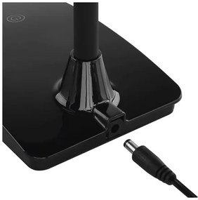 Lampă de birou LED EDDY, cu intensitate reglabilă, 6W, 230V, 3000/4500/6800K, neagră