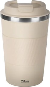 Cana de cafea Zilan ZLN9877 termos, capacitate 380ml, interior din inox, pereti dublii, crem