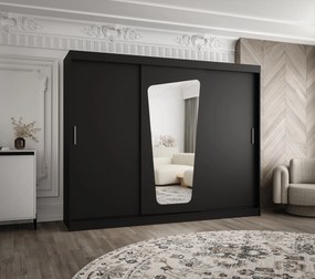 Dulap de haine 250 cm Mokka (Negru). 1126041