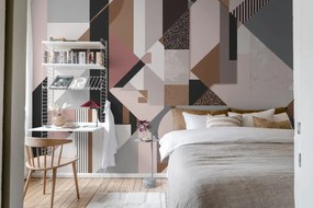 Fototapet, Retro Shapes, Pastel, Rebel Walls