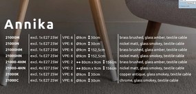 Lustra moderna cu 4 pendule ANNIKA nickel 21000-4HN GL