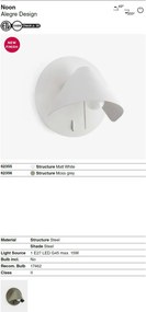 Aplica moderna directionabila NOON Moss grey