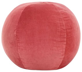 284041 vidaXL Taburet puf, roz, 50 x 35 cm, catifea