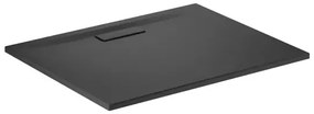Cadita de dus dreptunghiulara Ideal Standard Ultra Flat New negru mat 100x80 cm
