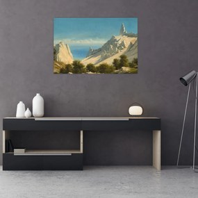 Tablou - Georg Emil Libert, View of Sommerspiret, the Cliffs of Møn, reproducere (90x60 cm)